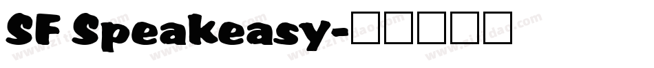 SF Speakeasy字体转换